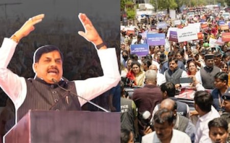 भोपाल में जन-आक्रोश महिला पदयात्रा: सड़कों पर निकलीं हजारों महिलाएं, CM मोहन बोले- 'विपक्ष ने बहनों के साथ अन्याय किया'