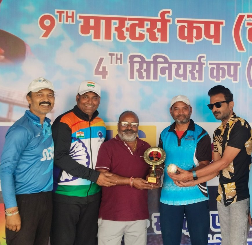 स्व. श्री कैलाश नारायण सारंग (बाबूजी) स्मृति 9th ऑल इंडिया मास्टर्स कप क्रिकेट टूर्नामेंट : वेटरन ग्रुप मे अतुल खरे के दोहरे प्रदर्शन से भोपाल मास्टर्स ने रेलवे मास्टर्स को 19 रन से हराकर किया फ़ाइनल मे प्रवेश