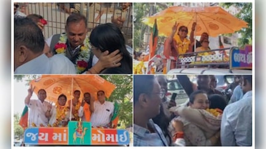 गुजरात के स्थानीय चुनाव में फिर लहराया भगवा, सभी 15 नगर निगम में BJP की जीत