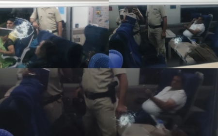 उज्जैन में वंदे भारत एक्सप्रेस ट्रेन पर पथराव, 5 कोचों की खिड़कियों के कांच फूटे; बाल-बाल बचे यात्री