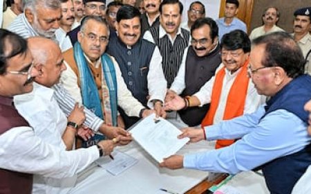 MP से BJP के राज्यसभा उम्मीदवारों ने भरा नामांकन पत्र, जानिए क्या बोले रजनीश अग्रवाल और तरुण चुघ