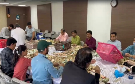 इंदौर के खजराना गणेश मंदिर की दान पेटियां खुलीं, थ्री-लेयर सुरक्षा में गिने जा रहे नोट, 4 CCTV से नजर; कितना आया चढ़ावा?