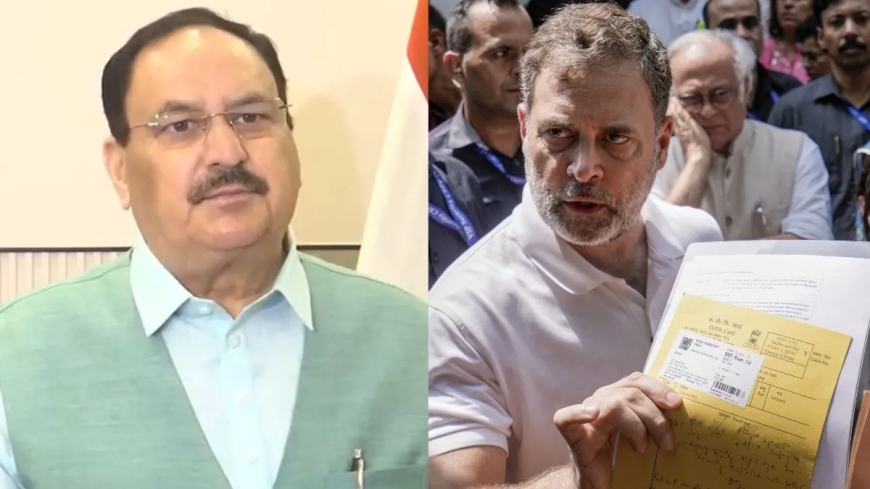 वंदे मातरम् पर घिरी कांग्रेस, फजीहत के डर से राहुल गांधी ने रचा नया ड्रामा', जेपी नड्डा ने साधा निशाना