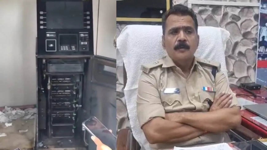 मंदसौर में एटीएम काट कर 6 लाख रुपये ले उड़े बेखौफ बदमाश, वारदात के घंटों बाद नींद से जागा बैंक
